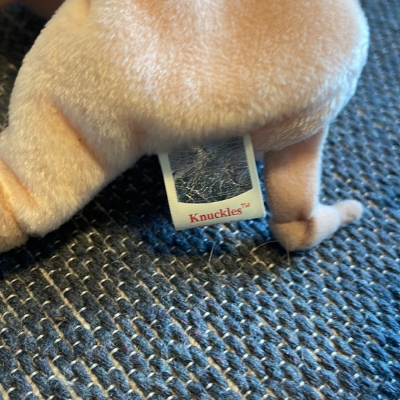 Ty beanie baby Knuckles 1999 pig stuffed animal babe - Picture 3 of 4